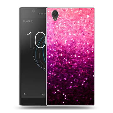 Пластиковый чехол на Sony Xperia L1 с принтом Блестки