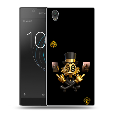 Пластиковый чехол на Sony Xperia L1 с принтом Золотой скрудж макдак Пластиковый чехол на Sony Xperia L1 с принтом Золотой скрудж макдак