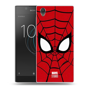 Пластиковый чехол на Sony Xperia L1 с принтом человек паук spiderman