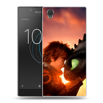 Пластиковый чехол на Sony Xperia L1 с принтом Как приручить дракона