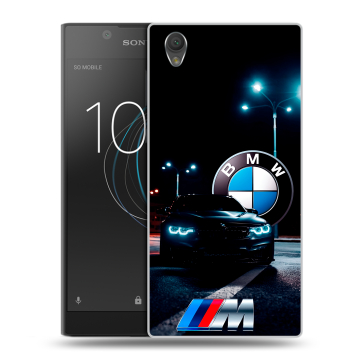 Пластиковый чехол на Sony Xperia L1 с принтом БМВ BMW