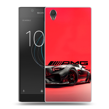 Пластиковый чехол на Sony Xperia L1 с принтом Мерседес Mercedes AMG Пластиковый чехол на Sony Xperia L1 с принтом Мерседес Mercedes AMG