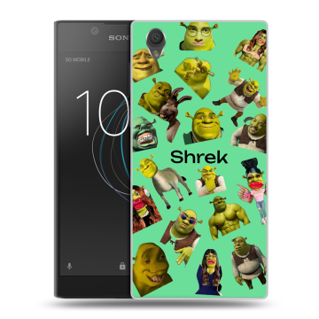 Пластиковый чехол на Sony Xperia L1 с принтом Шрек Shrek Пластиковый чехол на Sony Xperia L1 с принтом Шрек Shrek