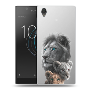 Пластиковый чехол на Sony Xperia L1 с принтом Львы Пластиковый чехол на Sony Xperia L1 с принтом Львы