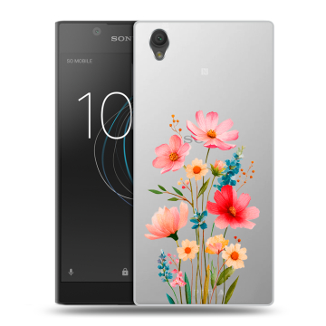 Пластиковый чехол на Sony Xperia L1 с принтом Цветы Пластиковый чехол на Sony Xperia L1 с принтом Цветы