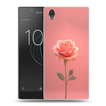 Пластиковый чехол на Sony Xperia L1 с принтом Розовая роза Пластиковый чехол на Sony Xperia L1 с принтом Розовая роза