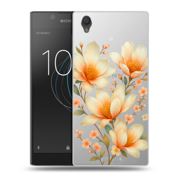 Пластиковый чехол на Sony Xperia L1 с принтом Цветы Пластиковый чехол на Sony Xperia L1 с принтом Цветы