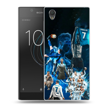 Пластиковый чехол на Sony Xperia L1 с принтом Реал Роналдо