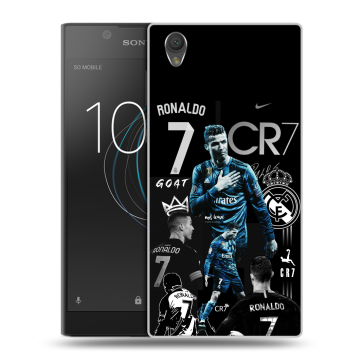 Пластиковый чехол на Sony Xperia L1 с принтом Реал Роналдо Пластиковый чехол на Sony Xperia L1 с принтом Реал Роналдо