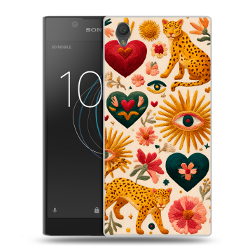Пластиковый чехол на Sony Xperia L1 с принтом Модный принт Пластиковый чехол на Sony Xperia L1 с принтом Модный принт