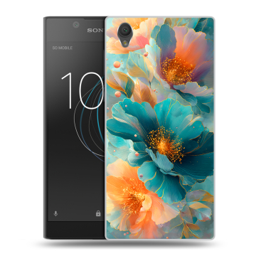 Пластиковый чехол на Sony Xperia L1 с принтом Цветы Пластиковый чехол на Sony Xperia L1 с принтом Цветы