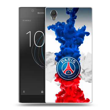 Пластиковый чехол на Sony Xperia L1 с принтом PSG ПСЖ Пластиковый чехол на Sony Xperia L1 с принтом PSG ПСЖ