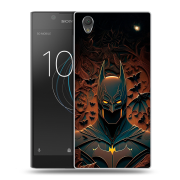 Пластиковый чехол на Sony Xperia L1 с принтом Batman Бэтмен Пластиковый чехол на Sony Xperia L1 с принтом Batman Бэтмен