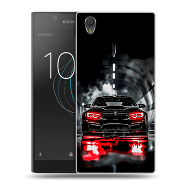 Пластиковый чехол на Sony Xperia L1 с принтом BMW БМВ