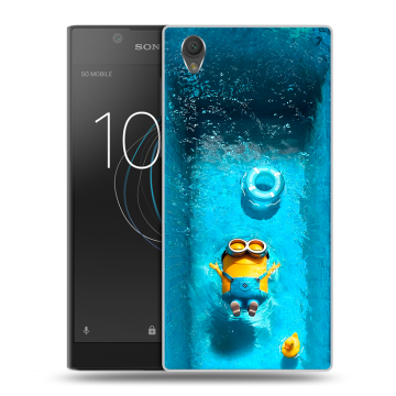 Пластиковый чехол на Sony Xperia L1 с принтом Миньоны
