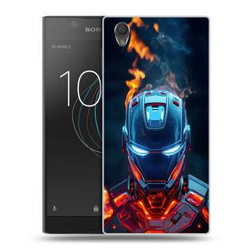 Пластиковый чехол на Sony Xperia L1 с принтом IronMan Железный человек