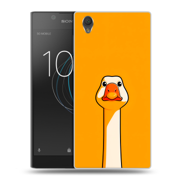 Пластиковый чехол на Sony Xperia L1 с принтом Смешная утка Пластиковый чехол на Sony Xperia L1 с принтом Смешная утка