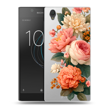 Пластиковый чехол на Sony Xperia L1 с принтом цветы Пластиковый чехол на Sony Xperia L1 с принтом цветы