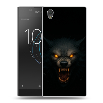 Пластиковый чехол на Sony Xperia L1 с принтом Волк Пластиковый чехол на Sony Xperia L1 с принтом Волк