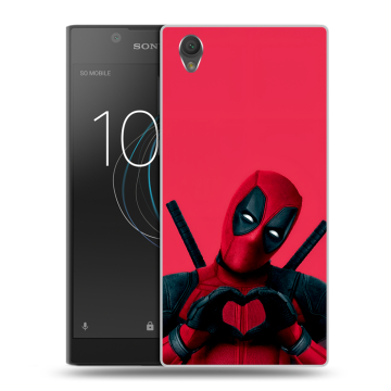 Пластиковый чехол на Sony Xperia L1 с принтом Дедпул Deadpool