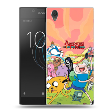 Пластиковый чехол на Sony Xperia L1 с принтом Adventure time Время приключений Пластиковый чехол на Sony Xperia L1 с принтом Adventure time Время приключений
