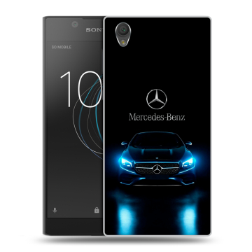 Пластиковый чехол на Sony Xperia L1 с принтом Mercedes Мерседес Пластиковый чехол на Sony Xperia L1 с принтом Mercedes Мерседес