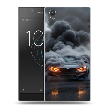 Пластиковый чехол на Sony Xperia L1 с принтом BMW БМВ