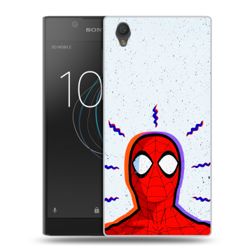 Пластиковый чехол на Sony Xperia L1 с принтом Spiderman Человек паук Пластиковый чехол на Sony Xperia L1 с принтом Spiderman Человек паук