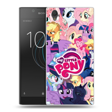 Пластиковый чехол на Sony Xperia L1 с принтом My little pony Дружба чудо Пластиковый чехол на Sony Xperia L1 с принтом My little pony Дружба чудо