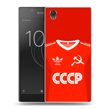 Пластиковый чехол на Sony Xperia L1 с принтом Флаг Герб СССР Пластиковый чехол на Sony Xperia L1 с принтом Флаг Герб СССР