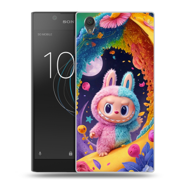 Пластиковый чехол на Sony Xperia L1 с принтом Labubu Лабубу