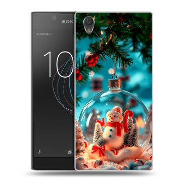 Пластиковый чехол на Sony Xperia L1 с принтом Новый год Пластиковый чехол на Sony Xperia L1 с принтом Новый год