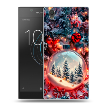 Пластиковый чехол на Sony Xperia L1 с принтом Новый год Пластиковый чехол на Sony Xperia L1 с принтом Новый год