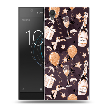 Пластиковый чехол на Sony Xperia L1 с принтом Новый год Пластиковый чехол на Sony Xperia L1 с принтом Новый год