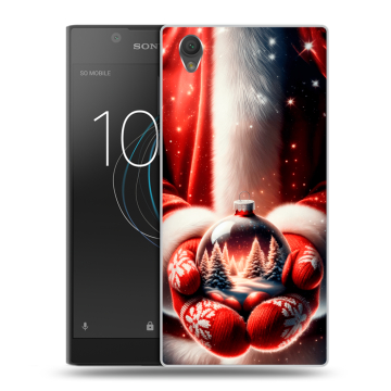 Пластиковый чехол на Sony Xperia L1 с принтом Новый год Пластиковый чехол на Sony Xperia L1 с принтом Новый год