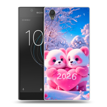 Пластиковый чехол на Sony Xperia L1 с принтом Новый год Пластиковый чехол на Sony Xperia L1 с принтом Новый год