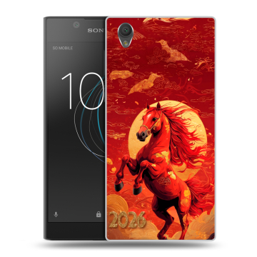 Пластиковый чехол на Sony Xperia L1 с принтом Новый год Пластиковый чехол на Sony Xperia L1 с принтом Новый год