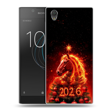 Пластиковый чехол на Sony Xperia L1 с принтом Новый год Пластиковый чехол на Sony Xperia L1 с принтом Новый год