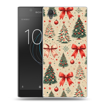 Пластиковый чехол на Sony Xperia L1 с принтом Новый год Пластиковый чехол на Sony Xperia L1 с принтом Новый год