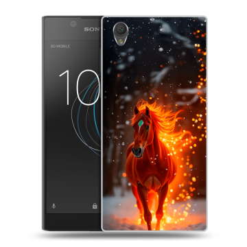 Пластиковый чехол на Sony Xperia L1 с принтом Новый год