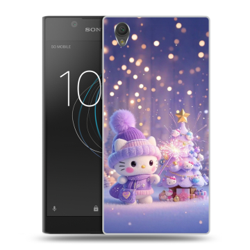 Пластиковый чехол на Sony Xperia L1 с принтом Новый год