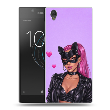 Пластиковый чехол на Sony Xperia L1 с принтом женский Пластиковый чехол на Sony Xperia L1 с принтом женский