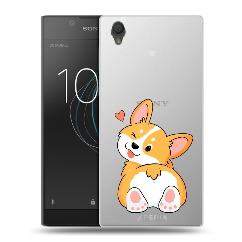Пластиковый чехол на Sony Xperia L1 с принтом Корги Пластиковый чехол на Sony Xperia L1 с принтом Корги