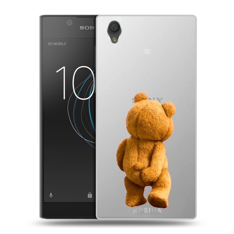 Пластиковый чехол на Sony Xperia L1 с принтом Медведь Пластиковый чехол на Sony Xperia L1 с принтом Медведь