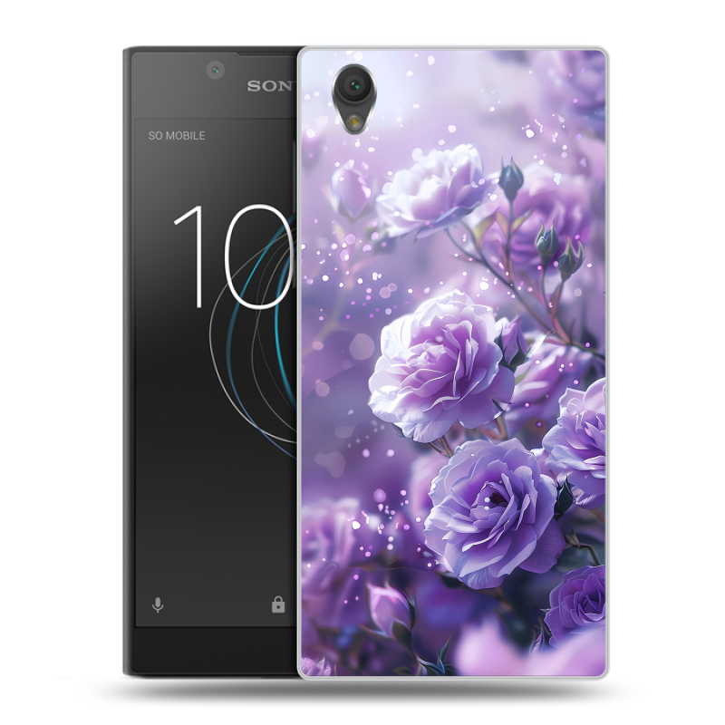 Пластиковый чехол на Sony Xperia L1 с принтом Розы цветы Пластиковый чехол на Sony Xperia L1 с принтом Розы цветы