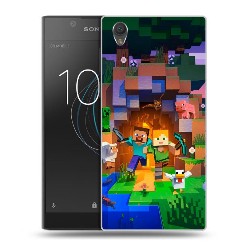 Пластиковый чехол на Sony Xperia L1 с принтом Майнкрафт Minecraft Пластиковый чехол на Sony Xperia L1 с принтом Майнкрафт Minecraft