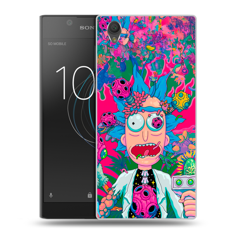 Пластиковый чехол на Sony Xperia L1 с принтом Рик и Морти Rick Morty Пластиковый чехол на Sony Xperia L1 с принтом Рик и Морти Rick Morty