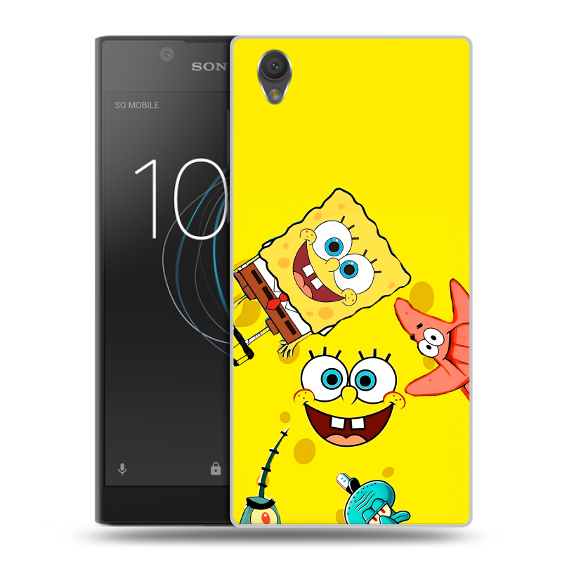 Пластиковый чехол на Sony Xperia L1 с принтом Спанч боб Спанчбоб Пластиковый чехол на Sony Xperia L1 с принтом Спанч боб Спанчбоб