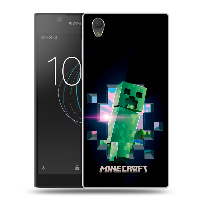 Пластиковый чехол на Sony Xperia L1 с принтом Майнкрафт Minecraft Пластиковый чехол на Sony Xperia L1 с принтом Майнкрафт Minecraft