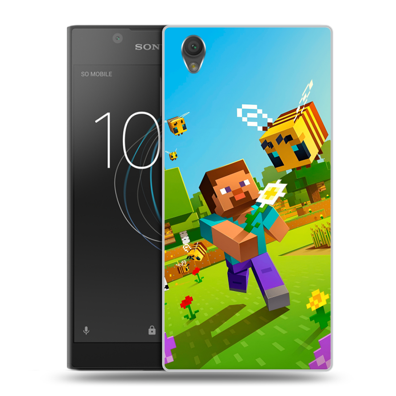 Пластиковый чехол на Sony Xperia L1 с принтом Майнкрафт Minecraft Пластиковый чехол на Sony Xperia L1 с принтом Майнкрафт Minecraft